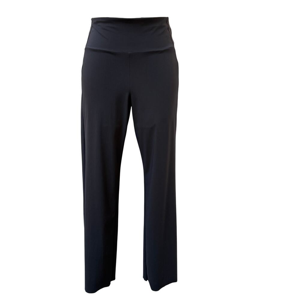 Athleta High Rise Straight Leg Pants Womens Size XS Black Athleisure Trousers